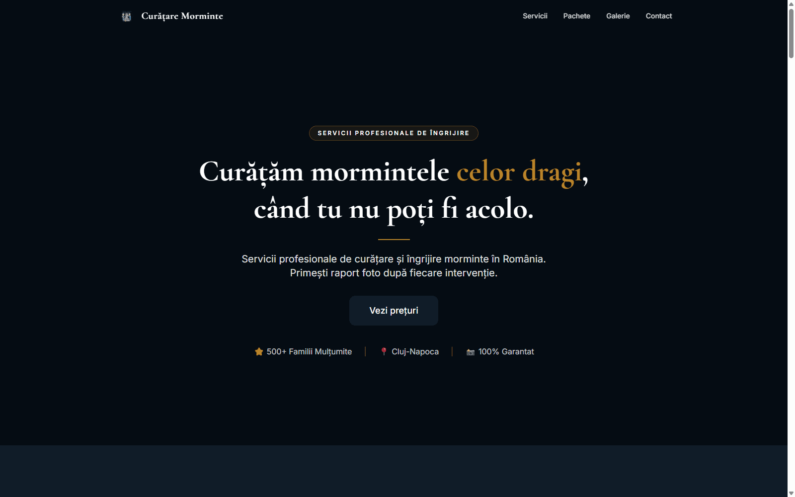 Curatare Morminte — Local services